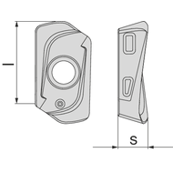 Indexable cutting insert XDMT 10T3 ER SP40MSM
